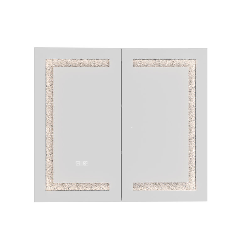 Ebern Designs Modern LED Bathroom Mirror With Touch Control